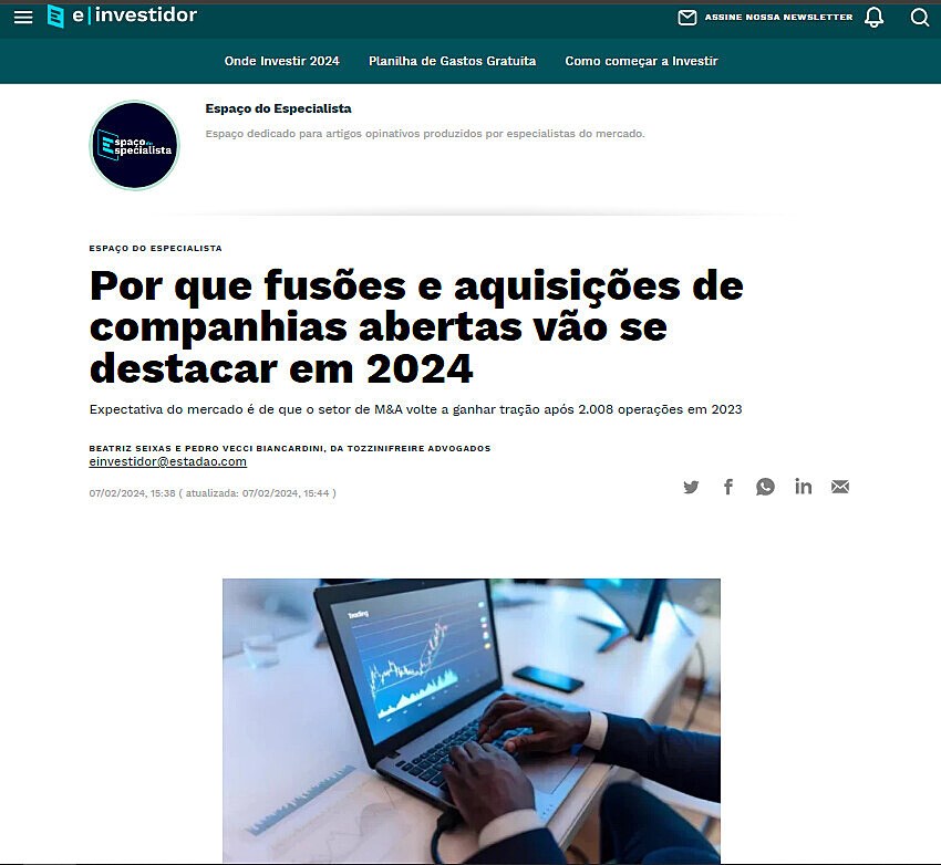 Por que fuses e aquisies de companhias abertas vo se destacar em 2024